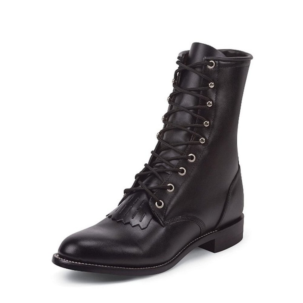 Justin lace up roper boots